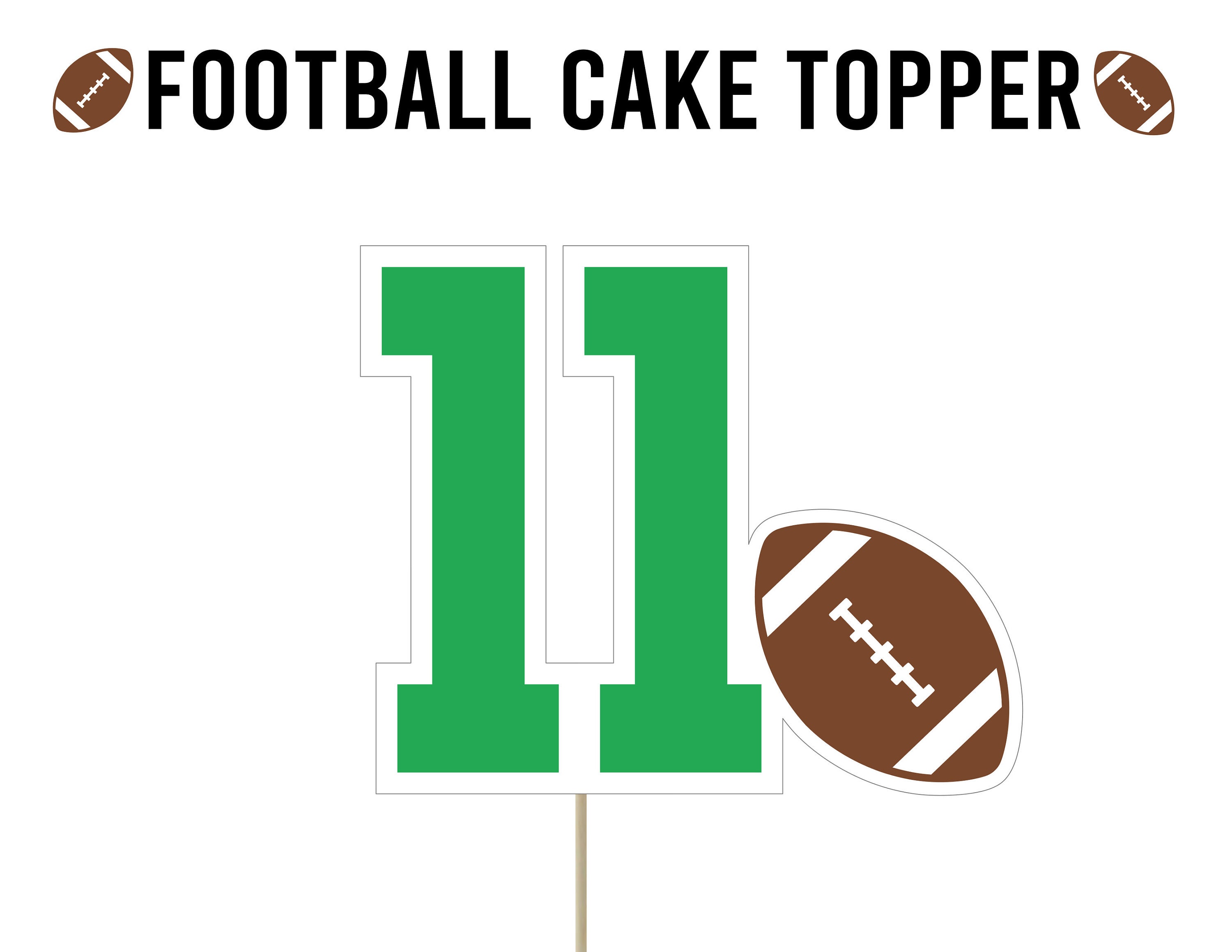 Football Cake Topper . Custom Football Cake Topper . Football | Etsy