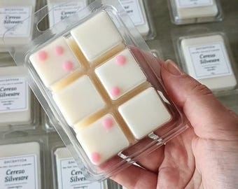 Wax Melts Cereza Negra y Almendra | Cherry Almond Wax Melts | Cerezo Silvestre | Cera Vegetal Artesanal
