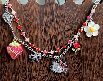Hello Kitty Daisy Bag Charm Chain