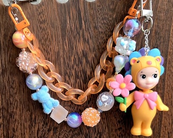 Sonny Angel Flower Bag Charm keychain