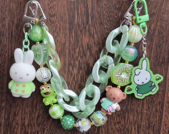Miffy Green Bag Charm keychain