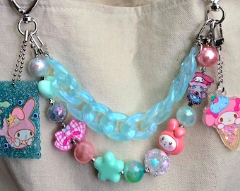 My Melody Mint Bag Charm keychain