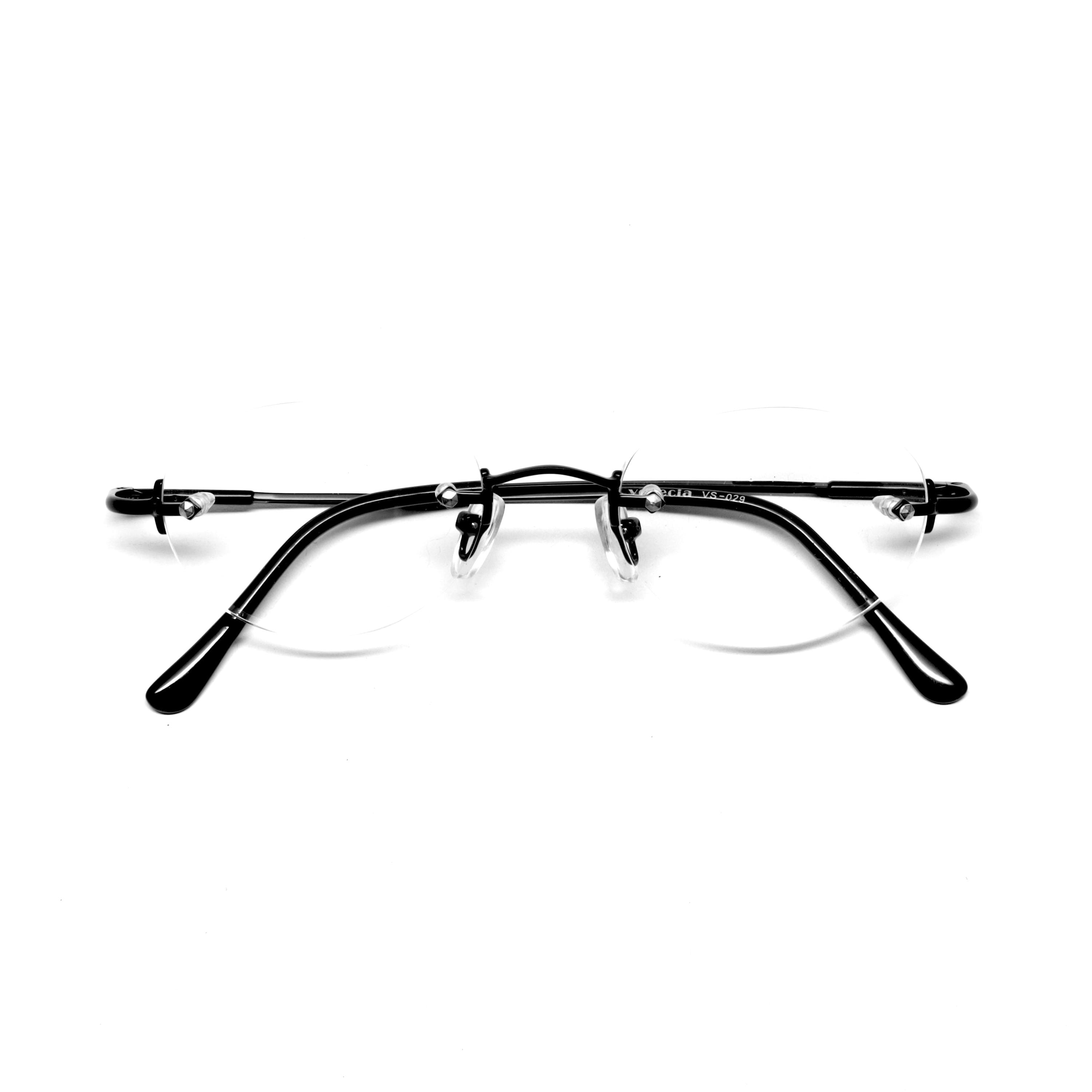 Vintage RIMLESS Wire Oval Metal Frames - Black - Etsy