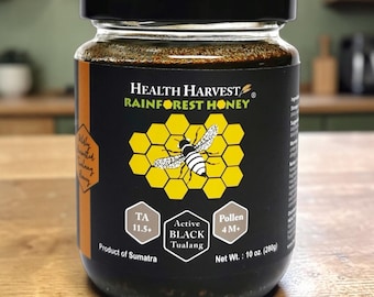 Wild Tualang Honey Black – Rare Raw Rainforest Honey – Malaysian Giant Honeybee – 10oz