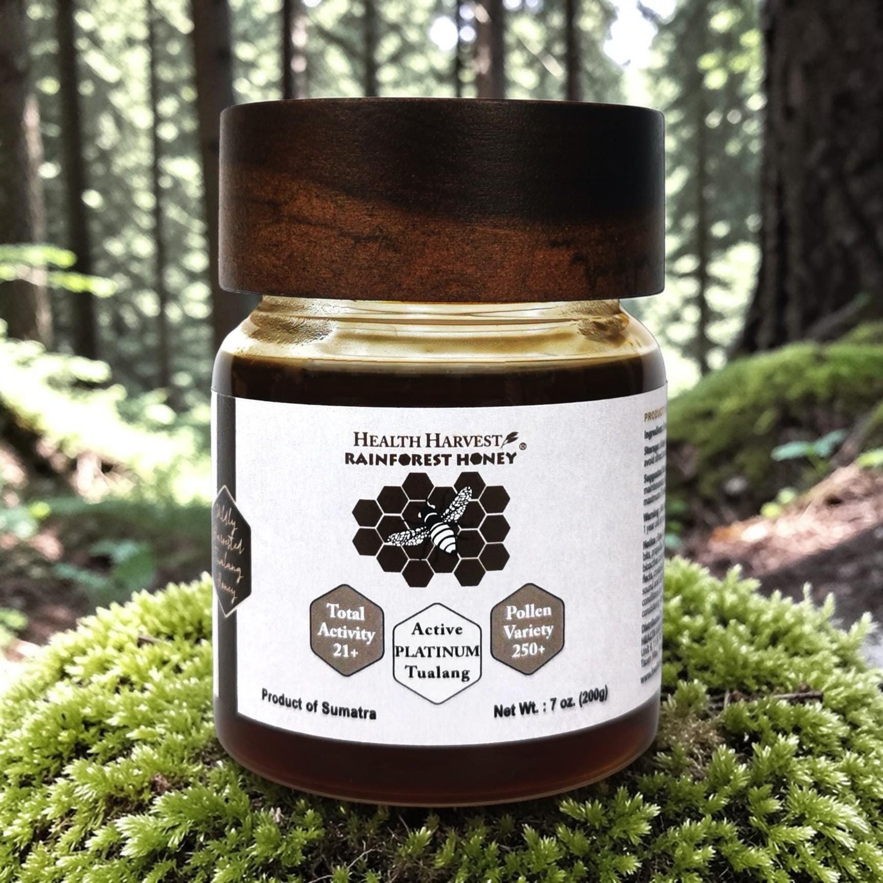 Wild Tualang Honey Platinum - Rare Raw Rainforest Honey - Malaysian Giant Honeybee - 7oz