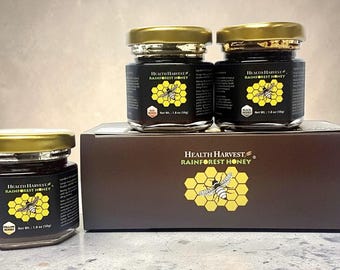 トゥアランハニーテイスティングセット – マレーシア産天然熱帯雨林ハチミツ詰め合わせ（50g入り瓶3個）