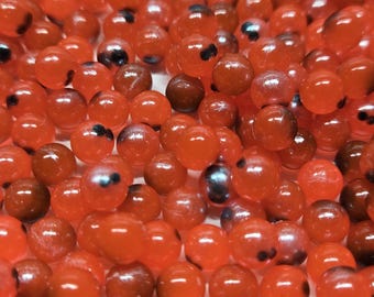 Bonbons chromés de 8 mm (série balut noircie)