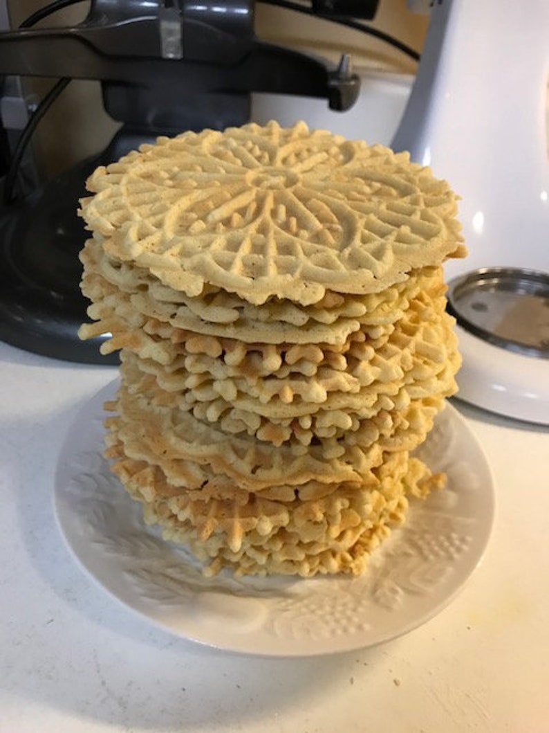Gluten Free Italian Pizzelle Almond Cookies Etsy