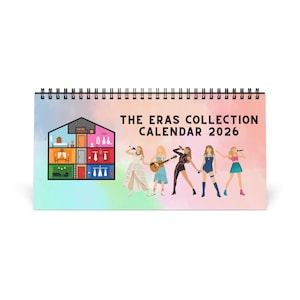 2026 Eras Collection Desk Calendar | Monthly Spiral Planner