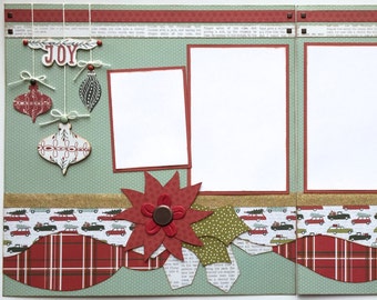 Joy Premade 2 page 12x12 Scrapbook Layout