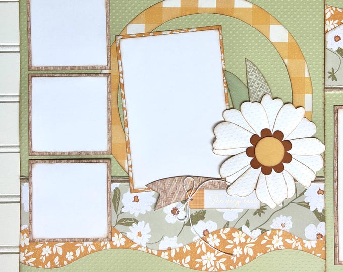 The Very Best Premade 2 Page 12x12 Scrapbook Layout - Etsy