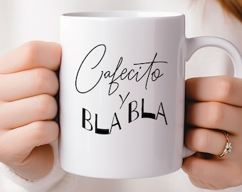 Latein Kaffeebecher - Cafecito y Bla Bla Spanisch Geschenk