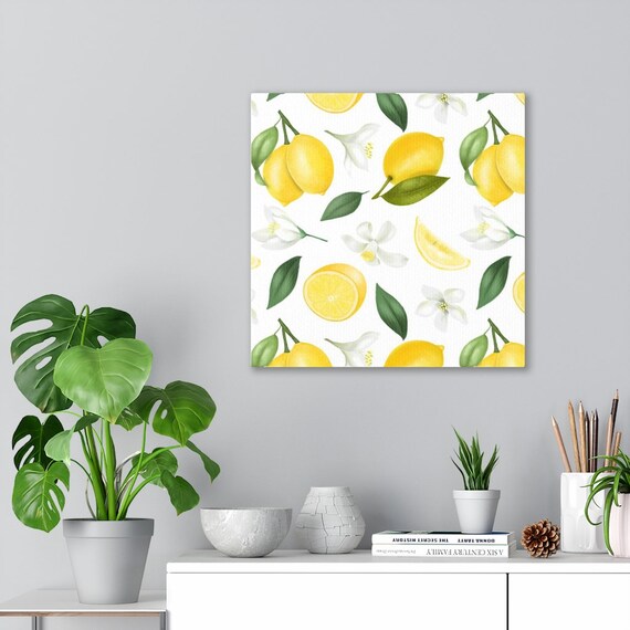 Lemonade Canvas/Lemonade Wall Art/Fruit Design /Kitchen Wall Decor/Lemonade Decor/Boho Decor