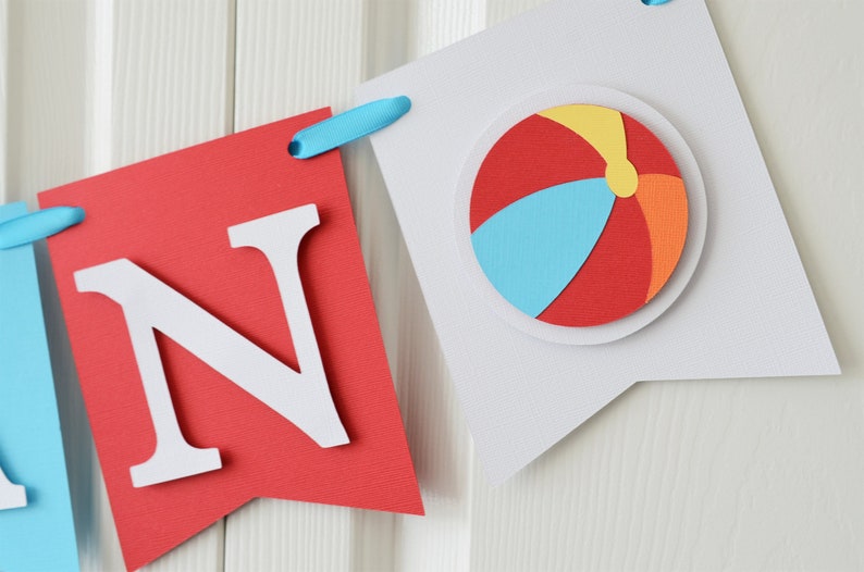 Beach Ball Name Banner Beach Ball Birthday Beach Ball Etsy