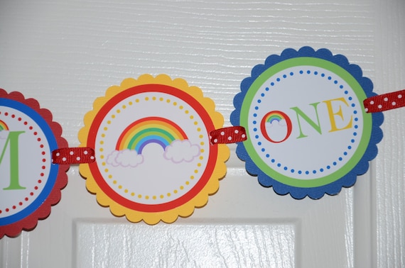 I am 1 Banner, Birthday Party, Balloon Theme, 1st Year Party, Highchair Banner Il_570xn