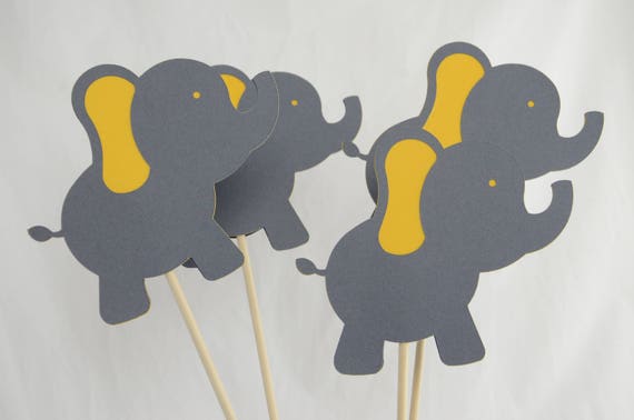 Elephant Centerpiece Baby Shower Decor Baby Elephant Gender