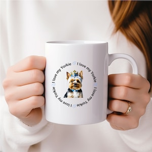 I Love My Yorkie Mug 11oz./Yorkie Mug/Yorkie Gifts/Yorkie Mom Gift/Yorkie Coffee Mug/Yorkshire Terrier Mug/Gift for Yorkie Lovers/ Dog Owner