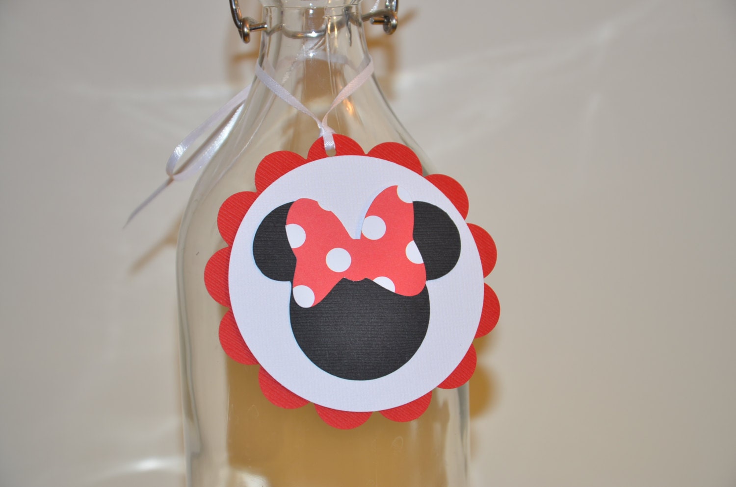 12 Birthday Party Favor Tags Food Labels Polka Dots Theme Etsy