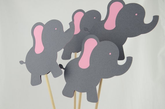 Elephant Centerpiece Baby Shower Decor Baby Elephant Gender