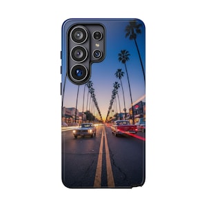 Palm Tree iPhone Case LA Sunset Street Aesthetic City Phone Cover