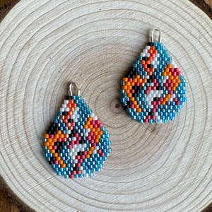 Koi Pond Brick Stitch Earring Pattern PDF