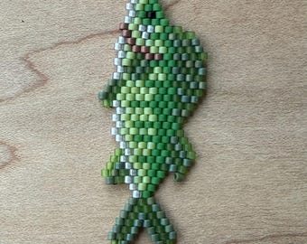 Patrón de pendientes de punto ladrillo Walleye en PDF