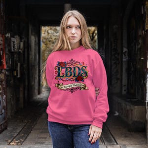 Unisex Crewneck Pullover Sweatshirt, Intricate Dance Inspired Vintage-Style