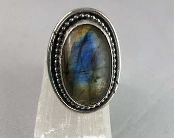 Labradorite Sterling Silver Ring