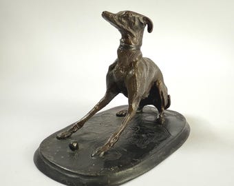ブロンズ像 犬 グレイハウンド - Etsy 日本