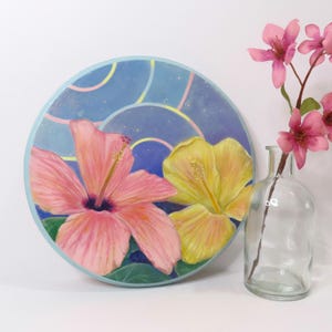 Two Hibiscus Flowers - Original Painting