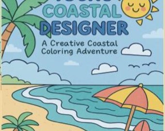 Coastal Scenes Coloring Book | Tropical Art, Ocean Views (PDF Download)