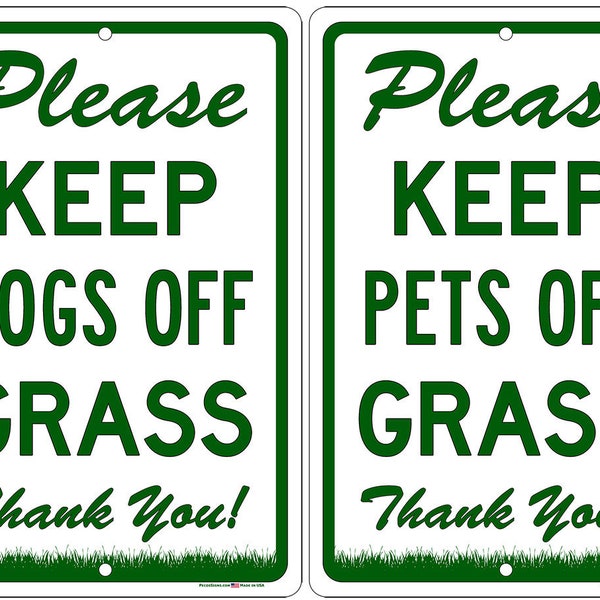Keep Dog off Grass Sign Etsy