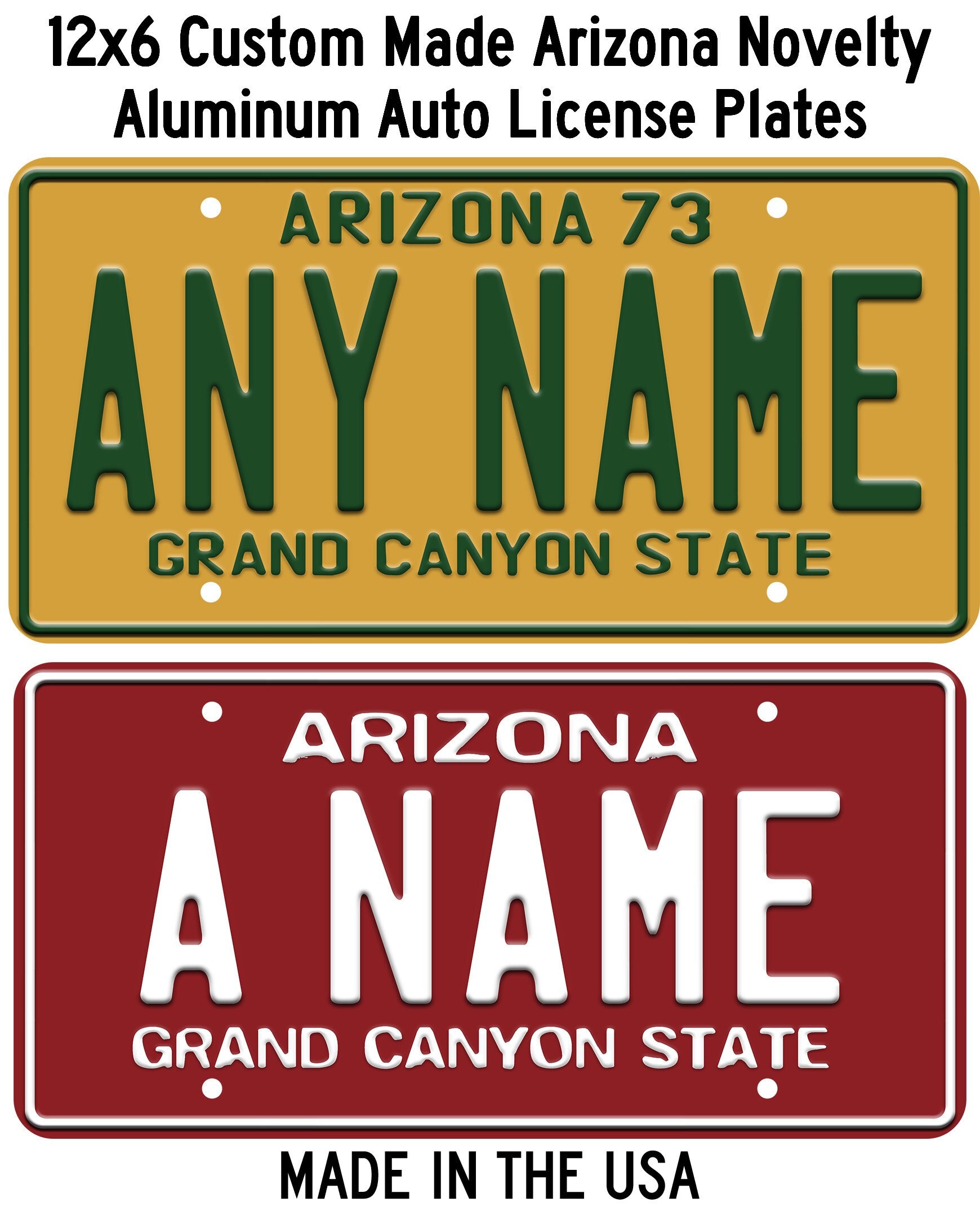 SUBLIMATION License Plate Blanks .032, Packs of 5 Sized 12 X 6 Perfect for  She Shed Man Cave Garage Signs Personalized Gift 