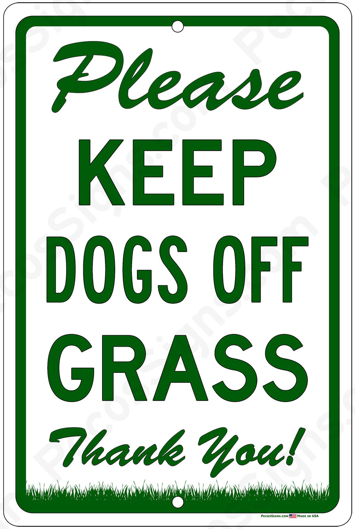Please Keep Dogs off Grass Thank You or Please Keep Pets off Etsy