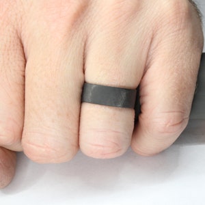 Pure Carbon Fiber Ring Unidirectional Pattern, Matte Finish image 9