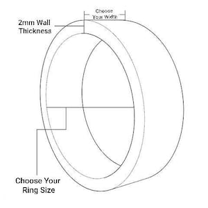 Pure Carbon Fiber Ring Unidirectional Pattern, Matte Finish image 10