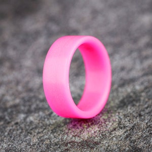 Pink Glow Dance Party Ring Hot Pink Glow in the Dark Ring Neon Pink Glow Ring Pink Rave Ring