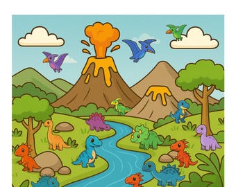 Hoja de trabajo para contar colores de dinosaurios (DE) / Actividad de aprendizaje preescolar / PDF imprimible para niños / ALEMÁN
