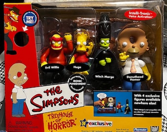 Simpsons playmates ツリーハウス・オブ・ホラーフィギュアセット The Simpsons WOS Treehouse of Horrors Ironic Punishment Playset
