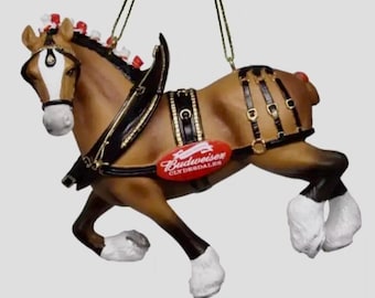 Budweiser Clydesdales Clydesdale Fully Figural Christmas Ornament New w Tags