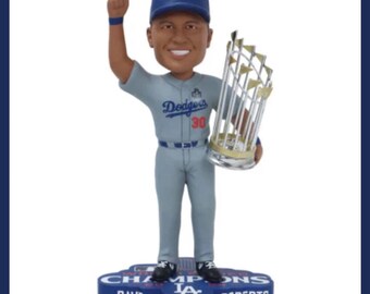 MLB ボブルヘッド 2024 WSトロフィー付き/T・ヘルナンデス Teoscar Hernandez 2024 WS Trophy 8 Inch Bobblehead New in Box LA