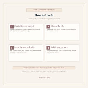 Junk Journal Prompt Builder HTML Tool, Midjourney Tool, Browser Based Digital Download, For Beginners image 8