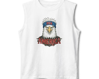 Patriotic Eagle 250th Anniversary Muscle Tank | 4th of July USA