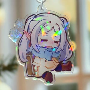 Llavero acrílico Winter Frieren 2.5" Anime Chibi Charm