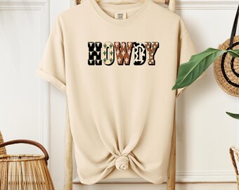 Howdy western vrijgezellenshirt, cowgirl Bach-t-shirt, rodeotop uit Nashville, countryconcert grafisch T-shirt voor bruiden en besties, meidenreis