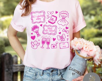 Zukünftige Frau Shirt Bella Canvas T-Shirt, Es gibt Wifey Braut Symbole, neu engagierte Braut T-Shirt, Kokette Verlobungsgeschenk, Flitterwochen Top