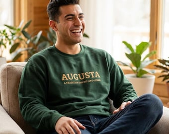 Augusta Masters Embroidered Vintage Golf Crewneck Sweatshirt