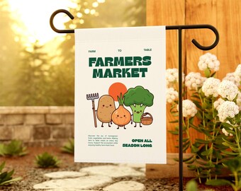 Vegetable Garden Sign | Farmers Market Garden & House Banner