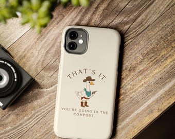 Compost Funny Phone Case. Gardening Phone Case