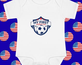 Baby World Cup Onesie | 100% Cotton Soccer Bodysuit